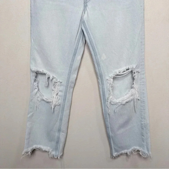 Free People Womens 25 Maggie Mid Rise Distressed Jeans - Picture 6 of 15
